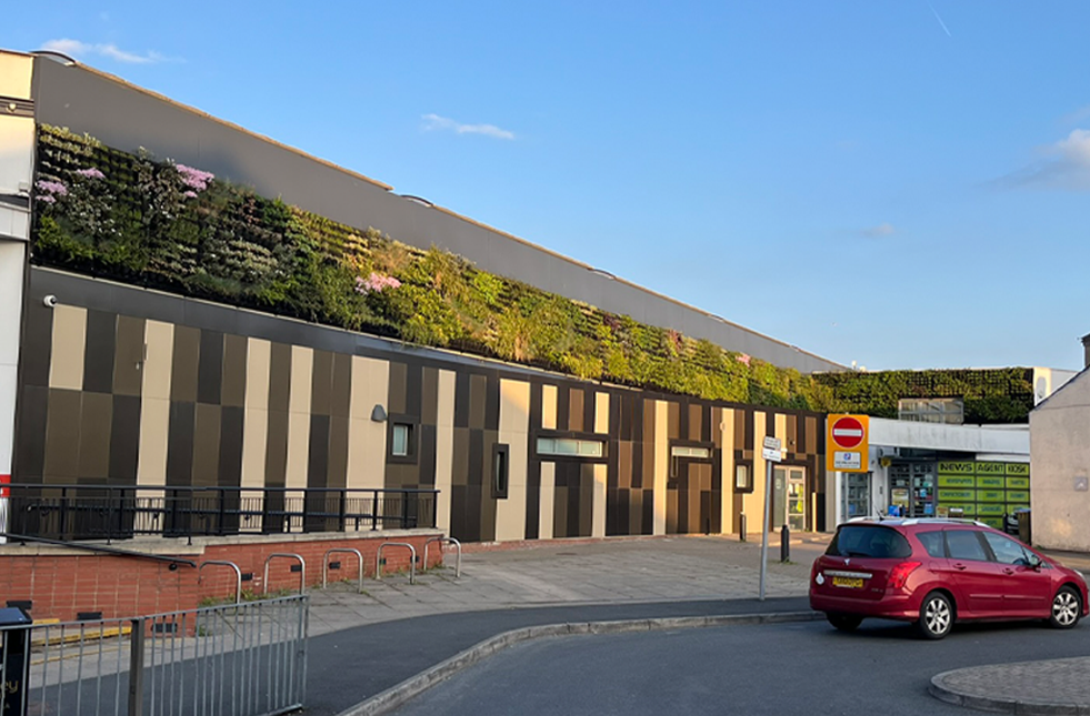 Chorley town centre’s first living wall: Transforming the bus station into a green landmark