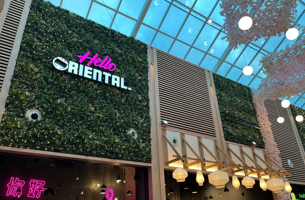 Inleaf’s Biophilic makeover at the Trafford Centre’s ‘Eastern Gardens’